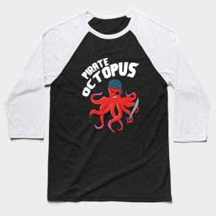 Illustration pirate octopus Baseball T-Shirt